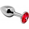 Alive Mini Metal Butt Plug Anal Pleasure Red M