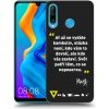 Picasee silikónový čierny obal pre Huawei P30 Lite - Kazma - SVĚT PATŘÍ TĚM, CO SE NEPOSEROU