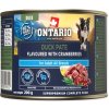 Konzerva Ontario Adult – kačacie paštéty s príchuťou brusníc, 200 g
