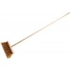 Metla 25 cm s drevenou násadou 120 cm, nylonový vlas 13 cm, rôzne farby, VASKO