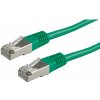 S/FTP Patchkábel 2m cat.5e, zelený, Cu