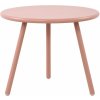 Garden-Shop Konferenčný stolík Berea - v40 x Ø50 cm - Ružová