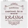 Romantické vreckové zrkadielko Niekedy zabúdaš, že si krásna