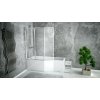Besco INTEGRA 150 - vaňa s trojdielnou vaňovou zástenou 150x75 cm (#WAI-150-PL3 / PP3)
