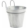 MADAM STOLTZ Závesný obal na kvetiny Dull Zinc Large