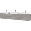 Dreja Kúpeľňová skrinka MODULE SZZ6 240 umývadlo Glance - D01 Betón / D01 Betón / Ľavé + Stred