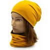 Čiapka a nákrčník Mustard - black - L