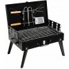 RealG RC-K-934 Turistický skladací prenosný gril, kufrík + grilovacie náradie