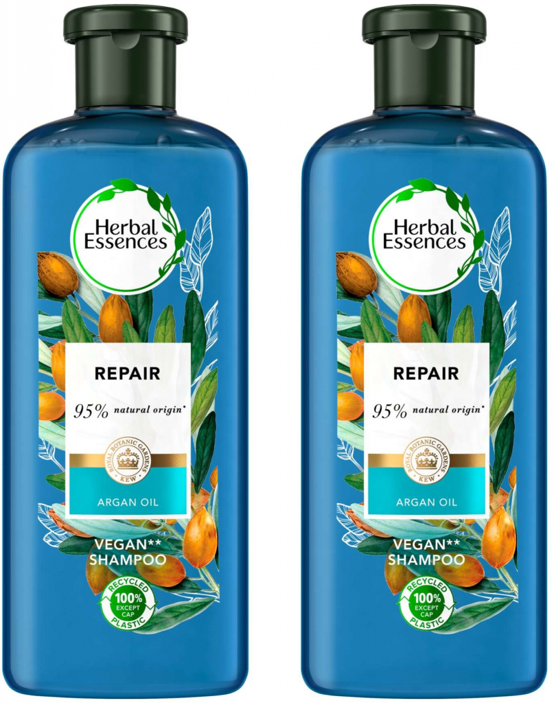 Šampón Herbal Essences s arganovým olejom 2x400m