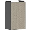Hansgrohe Xevolos E - Umývadlová skrinka 58x34x25 cm, 1 dvierka, pánty vľavo, matná sivá/bronzová 54168390