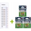 OXE Battery Charger AA + 12 ks AA 2100 mAh 572008