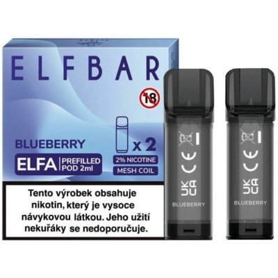 Elf Bar ELFA Pods cartridge 2Pack Blueberry 20 mg