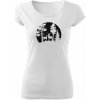 T-ričko Forest dámske tričko Farba trička: Biela, Farba potlače: Čierna, Veľkosť: S