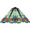 Vitrážové tienidlo na lampu VIOLET Ø40