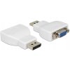 Delock adaptér Displayport 1.1 samec > VGA samice bílý
