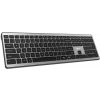 C-TECH Klávesnice Quallis KB-118 Dual mode, bezdrátová, BT5.0 + 2,4GHz, scissors tlačítka, USB nano receiver, CZ/SK KB-118
