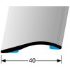 Prechodový profil 40 mm, oblý (samolepiaci) | nivelácia 0 - 18 mm | Küberit 248 SK Stříbro kart. F4G