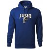 Judo v boji - Mikina pánska Cape s kapucňou - 4XL ( Kráľovská modrá )