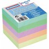 Bloček kocka nelepená 83x83x75mm pastelové farby