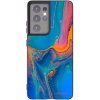 Picasee silikónový čierny obal pre Samsung Galaxy S21 Ultra 5G G998B - Rainbow