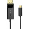 Choetech XCP-1801BK USB-C na Display Port, 1,8m, černý