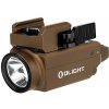 Svetlo na zbraň Olight Baldr S 800 lm Desert Tan – zelený laser