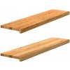 Parapet z masívneho dubového dreva VidaXL 30 x 100 cm