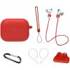 VSETKONAMOBIL 134376 VSETKONAMOBIL 6in1 Sada pre ochranu slúchadiel Apple AirPods Pro 3 červená
