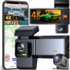 AUTOKAMERA VIDEODOKUMENTÁTOR 3 KAMERY ZÁZNAM JAZDY 4K PL