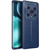 Zadný kryt Litchi Pattern modrý – Honor Magic 4 Pro