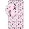 Jerry Fabrics bavlna napínacie prestieradlo Minnie Flowers 02 90x200x25