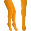 detské pančuchy jednofarebné horčicové