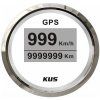 KUS GPS Tachometer - Rýchlomer 12/24 V, 52 mm, biely