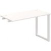Hobis Pracovný stôl UNI O, k pozdĺ. reťazeniu, 120x75,5x60 cm, biela/biela