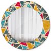 Okrúhle zrkadlo s potlačou Retro zloženie fi 50 cm