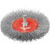 Kartáč drátěný boční s nástavcem do vrtačky 100 mm INOX Yato YT-4758