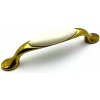 Interex DIVERA zlatá antik porcelán biely 96 mm