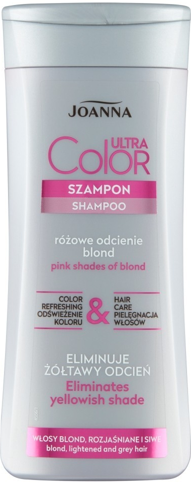 Joanna Ultra Color Pink Shampoo šampón pre blond vlasy 200 ml