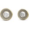 Guess Pozlátené náušnice Unique Solitaire JUBE03396JWYGT/U