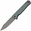 QSP Knife Mamba V2, Black Stonewash D2 Blade, Blue Micarta Handle QS111-H2