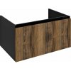 Sapho LOREA umývadlová skrinka 80x44x51,2cm, 1x zásuvka, dub collingwood/čierna matná LE080-1935