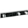 Hansgrohe RainSelect - Termostatická sprchová batéria pod omietku, na 3 výstupy, čierna/chróm 15356600