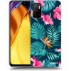Picasee silikónový čierny obal pre Xiaomi Poco M3 Pro 5G - Pink Monstera