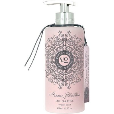 Vivian Gray Krémové tekuté mydlo na ruky Aroma Selection Lotus & Rose 400 ml