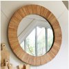 Atmosphera | Atmosphera - Nástenné zrkadlo PAMELA pr. 83 cm jedľa | P6727