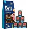 BRIT Premium By Nature Sensitive Lamb 15 kg + mokré krmivo z jahňacieho mäsa 6x400 g