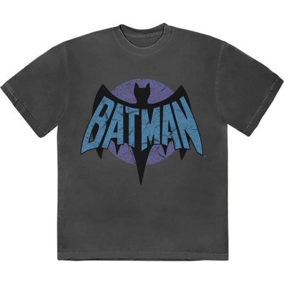 DC Comics tričko Batman Retro Logo šedé