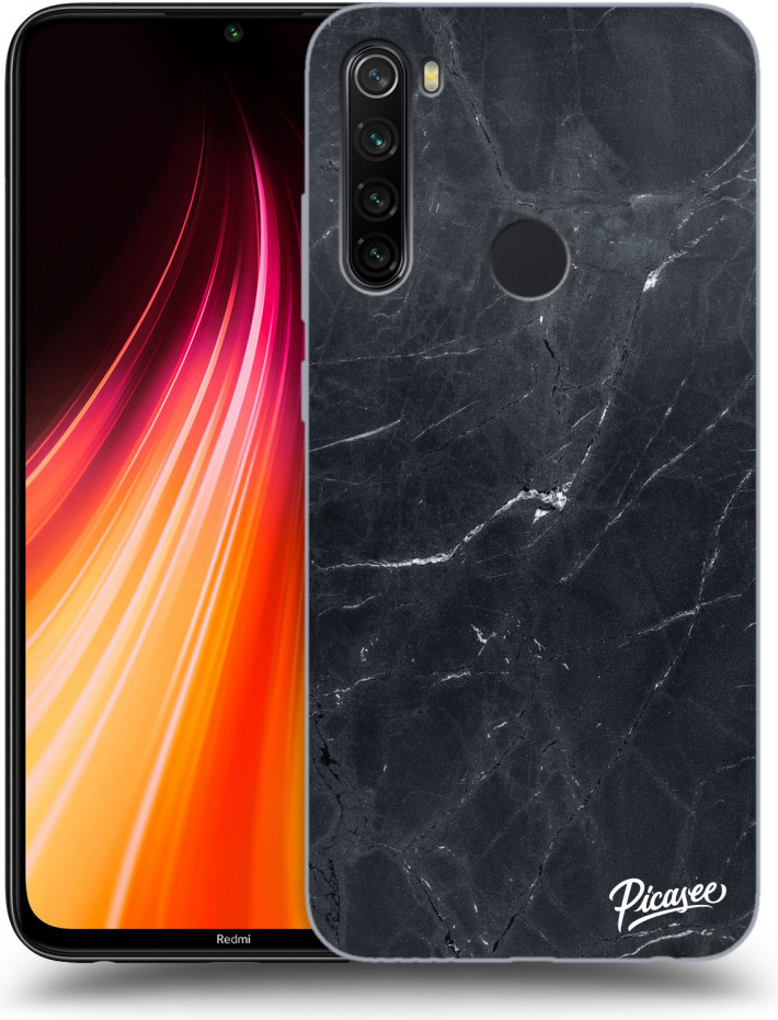 Púzdro Picasee ULTIMATE CASE Xiaomi Redmi Note 8T - Black marble