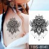 REBELULU Vodeodolná dočasné tetovanie tetovačka samolepka Flower Ornament Jewelry Rose Flash tetovanie Body Art Paže Dočasné Tatoo ženy