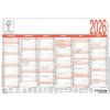Arbeitstage A6 14,8 x 10,5 cm 6 Monate auf 1 Seite Tafel Plakat Jahresplaner 900-0000 2026